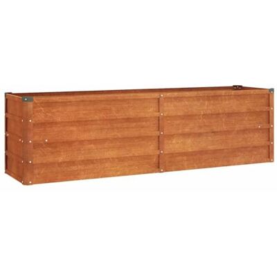 vidaXL Verhoogd bed voor de tuin, bloembak, plantenbak, bloempot, balkon, terras, buiten, roestkleurig, 160 x 40 x 45 cm, cortenstaal vidaXL Verhoogd bed voor de tuin, bloembak, plantenbak, bloempot, balkon, terras, buiten, roestkleurig, 160 x 40 x 45 cm, cortenstaal