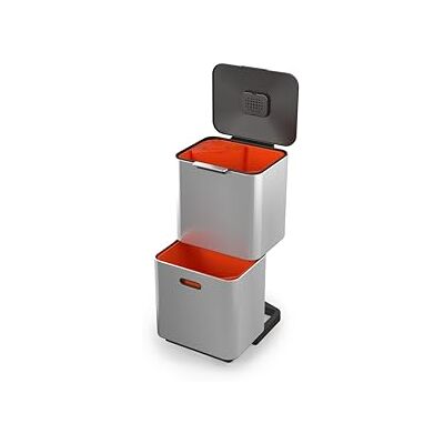 Joseph Joseph Totem Max afvalscheider en recyclingeenheid 60 liter roestvrij staal Joseph Joseph Totem Max afvalscheider en recyclingeenheid 60 liter roestvrij staal