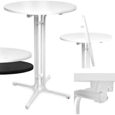 Beautissu Outdoor bistrotafel, inklapbaar, rond, stabiele verstelbare voet Beautissu Outdoor bistrotafel, inklapbaar, rond, stabiele verstelbare voet