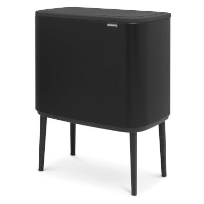Brabantia Bo Touch Bin Prullenbak 11 + 23L Recycling 2 Kunststof Binnenemmers Matt Black Brabantia Bo Touch Bin Prullenbak 11 + 23L Recycling 2 Kunststof Binnenemmers Matt Black