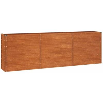 vidaXL Verhoogd bed voor de tuin, bloembak, plantenbak, bloempot, balkon, terras, buiten, roestkleurig, 240 x 40 x 77 cm, cortenstaal vidaXL Verhoogd bed voor de tuin, bloembak, plantenbak, bloempot, balkon, terras, buiten, roestkleurig, 240 x 40 x 77 cm, cortenstaal
