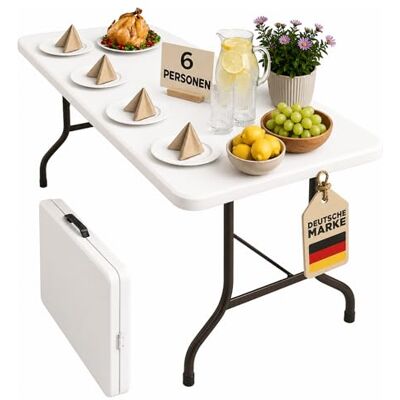 Floordirekt 3-delige klaptafel van aluminium, inklapbaar, campingtafel, multifunctioneel, ideaal voor buiten en thuis (Akita) Floordirekt 3-delige klaptafel van aluminium, inklapbaar, campingtafel, multifunctioneel, ideaal voor buiten en thuis (Akita)