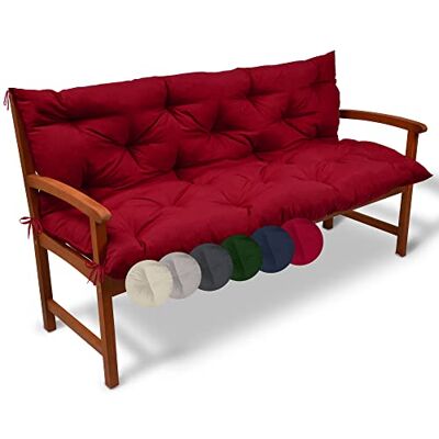 Beautissu Tuinbankkussen Flair BR Buitenkussen Tuin, Terras, Balkon Comfortabele buitenmatras, 120 x 50 x 50 cm, rood Beautissu Tuinbankkussen Flair BR Buitenkussen Tuin, Terras, Balkon Comfortabele buitenmatras, 120 x 50 x 50 cm, rood