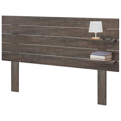 DHOME Hoofdeinde met planken van gerecycled hout, DM, met poten aan de muur, palletstijl, vintage, Scandinavisch, hardware inbegrepen (horizontaal pallet, Amazonas-eik, 160 cm) DHOME Hoofdeinde met planken van gerecycled hout, DM, met poten aan de muur, palletstijl, vintage, Scandinavisch, hardware inbegrepen (horizontaal pallet, Amazonas-eik, 160 cm)