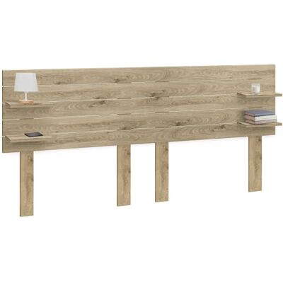 DHOME Hoofdeinde met planken van gerecycled hout, DM, met poten aan de muur, palletstijl, vintage, Scandinavisch, hardware inbegrepen (horizontaal pallet, houten cambrium, 210 cm) DHOME Hoofdeinde met planken van gerecycled hout, DM, met poten aan de muur, palletstijl, vintage, Scandinavisch, hardware inbegrepen (horizontaal pallet, houten cambrium, 210 cm)