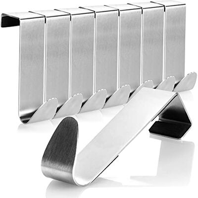 com-four ® 8 deurhaken van roestvrij staal, 7,5 cm com-four ® 8 deurhaken van roestvrij staal, 7,5 cm