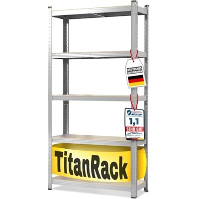 KARAT Gegalvaniseerd rek voor zware lasten voor garage, kelder, werkplaats, groot opbergbereik, rooster, insteekbaar, 30 x 70 x 150 cm KARAT Gegalvaniseerd rek voor zware lasten voor garage, kelder, werkplaats, groot opbergbereik, rooster, insteekbaar, 30 x 70 x 150 cm