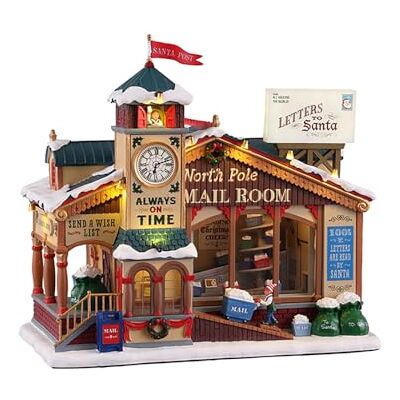 Lemax North Pole Mail Room, With 4.5v Adaptor Lemax North Pole Mail Room, With 4.5v Adaptor