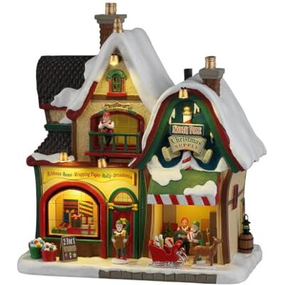 Lemax , Kerstbenodigdheden aan de Noordpool, verlichte gebouwen, #65529 Lemax , Kerstbenodigdheden aan de Noordpool, verlichte gebouwen, #65529