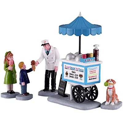 Lemax Happy Scoops Ice Cream Cart, set van 5 stuks Lemax Happy Scoops Ice Cream Cart, set van 5 stuks