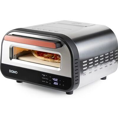 Domo DO9289PZ Pizza Genius elektrische pizzaoven, 1700 W, 6 programma's, je favoriete pizza in slechts 2 minuten, cordieriet steen, temperatuur 80-450 °C Domo DO9289PZ Pizza Genius elektrische pizzaoven, 1700 W, 6 programma's, je favoriete pizza in slechts 2 minuten, cordieriet steen, temperatuur 80-450 °C
