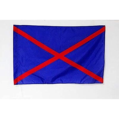 AZ FLAG Karting vlag blauw met twee diagonalen, 90 x 60 cm, commissievlag, 60 x 90 cm, schede voor vlaggenstok AZ FLAG Karting vlag blauw met twee diagonalen, 90 x 60 cm, commissievlag, 60 x 90 cm, schede voor vlaggenstok