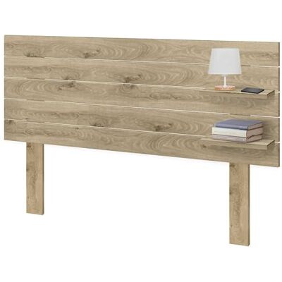 DHOME Hoofdeinde met planken van gerecycled hout, DM, met poten aan de muur, palletstijl, vintage, Scandinavisch, hardware inbegrepen (horizontaal pallet, houten cambrium, 160 cm) DHOME Hoofdeinde met planken van gerecycled hout, DM, met poten aan de muur, palletstijl, vintage, Scandinavisch, hardware inbegrepen (horizontaal pallet, houten cambrium, 160 cm)
