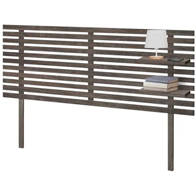 DHOME Hoofdeinde met planken van gerecycled hout, DM, met poten aan de muur, palletstijl, vintage, Scandinavisch, hardware inbegrepen (Japanse stijl, Amazonas-eik, 160 cm) DHOME Hoofdeinde met planken van gerecycled hout, DM, met poten aan de muur, palletstijl, vintage, Scandinavisch, hardware inbegrepen (Japanse stijl, Amazonas-eik, 160 cm)