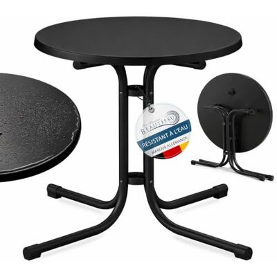 Beautissu Bistrotafel voor buiten, rond, inklapbaar, waterdicht, voor balkon Beautissu Bistrotafel voor buiten, rond, inklapbaar, waterdicht, voor balkon