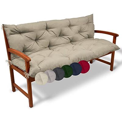 Beautissu Tuinbankkussen Flair BR Buitenkussen Tuin, Terras, Balkon Comfortabele buitenmatras, 120 x 50 x 50 cm – natuur Beautissu Tuinbankkussen Flair BR Buitenkussen Tuin, Terras, Balkon Comfortabele buitenmatras, 120 x 50 x 50 cm – natuur