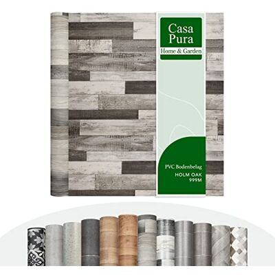 casa pura Plaza CV Flooring Extra slijtvaste PVC vloeren Holm Oak 999M Elegante houtlook Gestructureerd oppervlak Verkocht per meter (200 x 600 cm) casa pura Plaza CV Flooring Extra slijtvaste PVC vloeren Holm Oak 999M Elegante houtlook Gestructureerd oppervlak Verkocht per meter (200 x 600 cm)