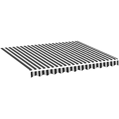 vidaXL Vervangingsstof voor luifels, antraciet en wit, 3 x 2,5 m vidaXL Vervangingsstof voor luifels, antraciet en wit, 3 x 2,5 m