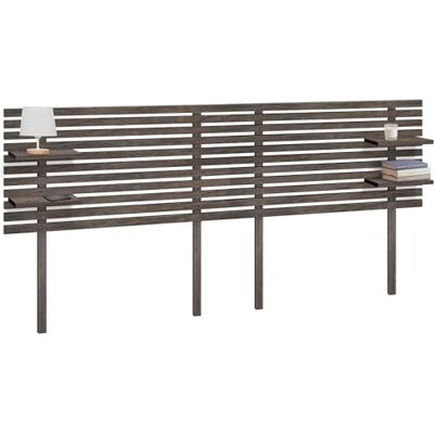 DHOME Hoofdeinde met planken van gerecycled hout, DM, met poten aan de muur, palletstijl, vintage, Scandinavisch, hardware inbegrepen (Japanse stijl, Amazonas-eik, 220 cm) DHOME Hoofdeinde met planken van gerecycled hout, DM, met poten aan de muur, palletstijl, vintage, Scandinavisch, hardware inbegrepen (Japanse stijl, Amazonas-eik, 220 cm)