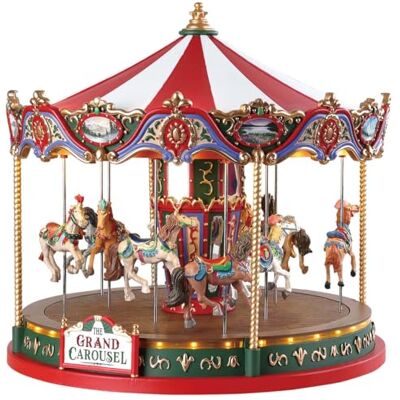 Lemax Carnival-Sights & Sounds: The Grand Carousel-(84349-UK) Lemax Carnival-Sights & Sounds: The Grand Carousel-(84349-UK)
