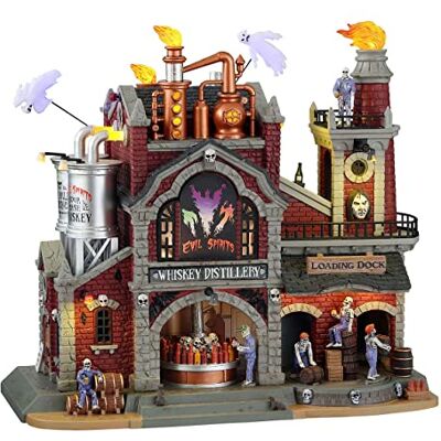 Lemax 15723-UK Spooky Town Sights & Sounds: Evil Spirits Whiskey Distillery Lemax 15723-UK Spooky Town Sights & Sounds: Evil Spirits Whiskey Distillery