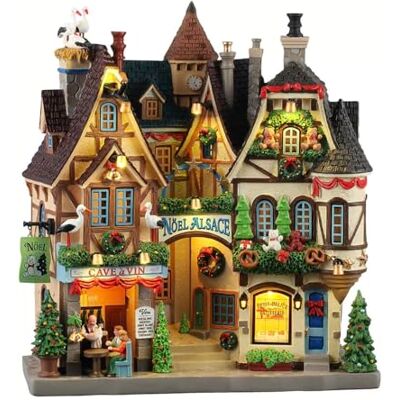 Lemax Led-lichtgevel "Noel Alsace" van hars, H27,6 x 25 x 9,5 cm Lemax Led-lichtgevel "Noel Alsace" van hars, H27,6 x 25 x 9,5 cm