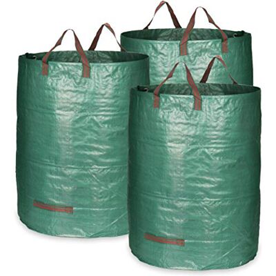com-four ® 3 x tuinafvalzakken XL, opvouwbare tuinzak com-four ® 3 x tuinafvalzakken XL, opvouwbare tuinzak
