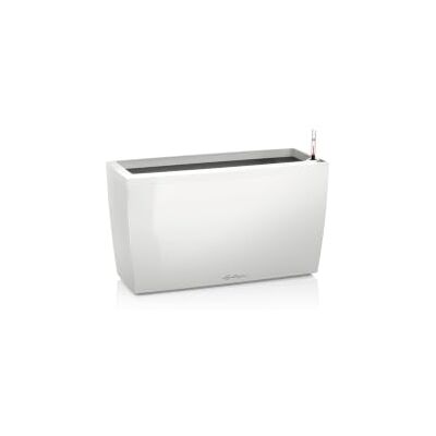 LECHUZA Premium Cararo bloempot voor binnen, geïntegreerd waterreservoir, wit, 75 x 30 x 43 cm LECHUZA Premium Cararo bloempot voor binnen, geïntegreerd waterreservoir, wit, 75 x 30 x 43 cm