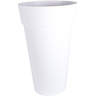 EDA Bloempot hoge vaas XXL TOSCANE Ø 48 cm volume 90 l Ø 48 x H 80 cm wit EDA Bloempot hoge vaas XXL TOSCANE Ø 48 cm volume 90 l Ø 48 x H 80 cm wit