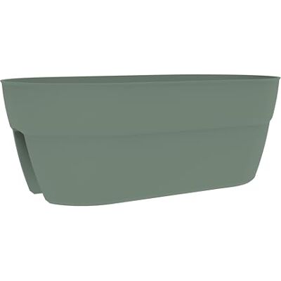 EDA Plantenbak Cavalière Osaka 19,5 L Eenvoudig en gepatenteerd bevestigingssysteem voor balkons en leuningen 56 x 30,1 x H 20,6 cm Lauriergroen EDA Plantenbak Cavalière Osaka 19,5 L Eenvoudig en gepatenteerd bevestigingssysteem voor balkons en leuningen 56 x 30,1 x H 20,6 cm Lauriergroen