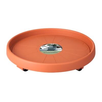 Elho Planttaxi Universeel 30 – onderzetter voor binnen en buiten – Ø 28,5 x H 6,5 cm – terracotta Elho Planttaxi Universeel 30 – onderzetter voor binnen en buiten – Ø 28,5 x H 6,5 cm – terracotta