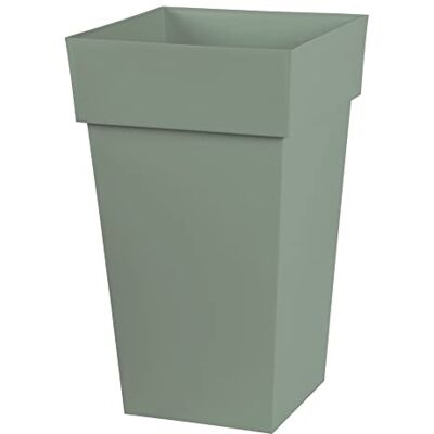 EDA Vierkante bloempot Toscane Volume 62 l 39 x 39 x 65 cm, lauriergroen EDA Vierkante bloempot Toscane Volume 62 l 39 x 39 x 65 cm, lauriergroen