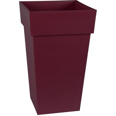 EDA Vierkante bloempot Toscane Volume 62 l 39 x 39 x 65 cm, bordeauxrood EDA Vierkante bloempot Toscane Volume 62 l 39 x 39 x 65 cm, bordeauxrood