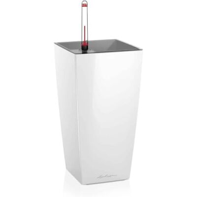 Lechuza Pot met Maxi-CUBI Premium bewateringssysteem wit glanzend Lechuza Pot met Maxi-CUBI Premium bewateringssysteem wit glanzend