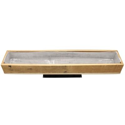 Spetebo Plantenbak van natuurlijk hout met folie, 70 x 13 cm, grote plantenbak om direct te planten, tuindecoratie, bloembak, decoratief dienblad Spetebo Plantenbak van natuurlijk hout met folie, 70 x 13 cm, grote plantenbak om direct te planten, tuindecoratie, bloembak, decoratief dienblad