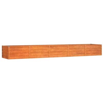 vidaXL Verhoogd tuinbed, plantenbak voor buiten, bloempot, plantenbak, plantenbak, balkon, terras, 400 x 80 x 45 cm, roestkleurig, cortenstaal vidaXL Verhoogd tuinbed, plantenbak voor buiten, bloempot, plantenbak, plantenbak, balkon, terras, 400 x 80 x 45 cm, roestkleurig, cortenstaal
