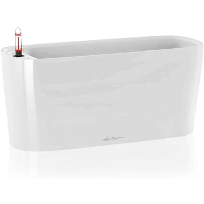 Lechuza Bloempot voor binnen, Delta 20, waterreserve, wit, 40 x 15 x 18 cm Lechuza Bloempot voor binnen, Delta 20, waterreserve, wit, 40 x 15 x 18 cm