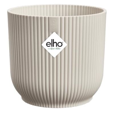 Elho vibes fold rond 25cm bloempot linnen wit Elho vibes fold rond 25cm bloempot linnen wit