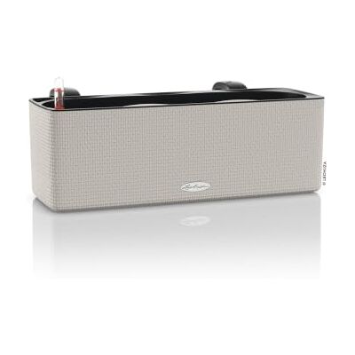 Lechuza Cube Color bloempot met drievoudige irrigatie, voor binnen en buiten, met drainagegat van polyhars, H 14 x 40 x 14 cm L 14 cm L, zandbruin Lechuza Cube Color bloempot met drievoudige irrigatie, voor binnen en buiten, met drainagegat van polyhars, H 14 x 40 x 14 cm L 14 cm L, zandbruin