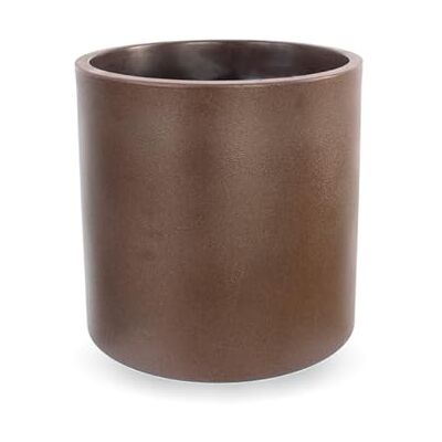 newgarden Decoratieve ronde pot voor binnen en buiten, zeer uv-bestendig, voor bloemen en planten, gemaakt van polyethyleen in Spanje (30 cm, brons) newgarden Decoratieve ronde pot voor binnen en buiten, zeer uv-bestendig, voor bloemen en planten, gemaakt van polyethyleen in Spanje (30 cm, brons)