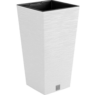 Prosperplast Bloempot wit met reservoir Furu Collection, 34,5 x 34,5 x 66 cm, inhoud 24 liter Prosperplast Bloempot wit met reservoir Furu Collection, 34,5 x 34,5 x 66 cm, inhoud 24 liter
