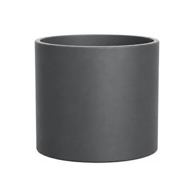 newgarden Decoratieve ronde pot voor binnen en buiten, zeer uv-bestendig, voor bloemen en planten, gemaakt van polyethyleen (50 cm, antraciet) newgarden Decoratieve ronde pot voor binnen en buiten, zeer uv-bestendig, voor bloemen en planten, gemaakt van polyethyleen (50 cm, antraciet)
