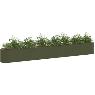 vidaXL Jardin surélevé Vert olive 360 x 40 x 40 cm, Jardinière moderne, résistante aux intempéries, pour un jardin extérieur, super pratique et décorative vidaXL Jardin surélevé Vert olive 360 x 40 x 40 cm, Jardinière moderne, résistante aux intempéries, pour un jardin extérieur, super pratique et décorative