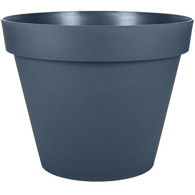 EDA Ronde bloempot Toscane Ø 25 cm volume 6 l Ø 25 x H 21 cm jeansblauw EDA Ronde bloempot Toscane Ø 25 cm volume 6 l Ø 25 x H 21 cm jeansblauw