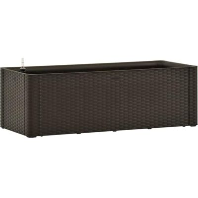 vidaXL Verhoogd bed voor de tuin met irrigatiesysteem, bloembak, plantenbak, plantenbak, patio, buiten, mokka, 100 x 43 x 33 cm vidaXL Verhoogd bed voor de tuin met irrigatiesysteem, bloembak, plantenbak, plantenbak, patio, buiten, mokka, 100 x 43 x 33 cm