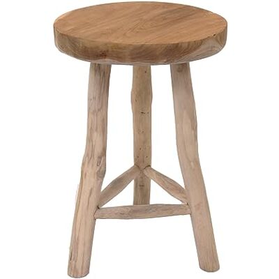 Spetebo Bloemenkruk van teak met 3 poten, diameter 30 cm Spetebo Bloemenkruk van teak met 3 poten, diameter 30 cm