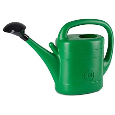 Tymar Grote gieter met handdouche van kunststof, 10 liter, grote tuingieter voor de verzorging en irrigatie van planten in huis, op het balkon en in de tuin (10 liter) Tymar Grote gieter met handdouche van kunststof, 10 liter, grote tuingieter voor de verzorging en irrigatie van planten in huis, op het balkon en in de tuin (10 liter)