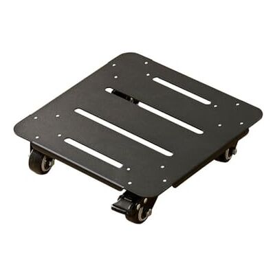 YCKEGEW Wiel voor bloempotpallet, bloemenpothouder, metalen houder van staal voor ademende bloempotten, vierkante mobiele basis voor planten (zwart, 25 x 25 cm) YCKEGEW Wiel voor bloempotpallet, bloemenpothouder, metalen houder van staal voor ademende bloempotten, vierkante mobiele basis voor planten (zwart, 25 x 25 cm)