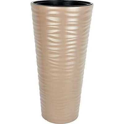generic Hoge bloempot, beige, 80 cm, voor binnen- en buitendeur generic Hoge bloempot, beige, 80 cm, voor binnen- en buitendeur