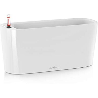 Lechuza Bloempot voor binnen, Delta 20, waterreserve, wit, 40 x 15 x 18 cm Lechuza Bloempot voor binnen, Delta 20, waterreserve, wit, 40 x 15 x 18 cm